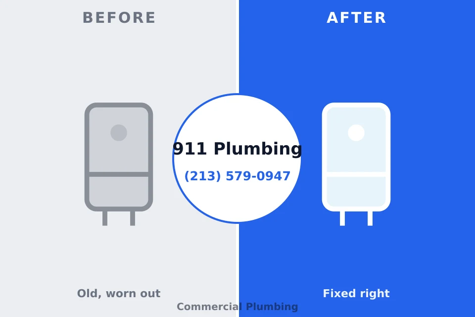 Before and after: plumbing repair Fall City, WA